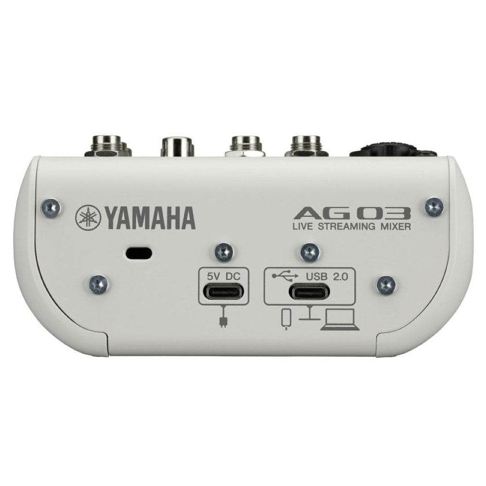 Yamaha AG03 MK2 White 3 Channel Streaming USB Mixer – DJ Supplies 