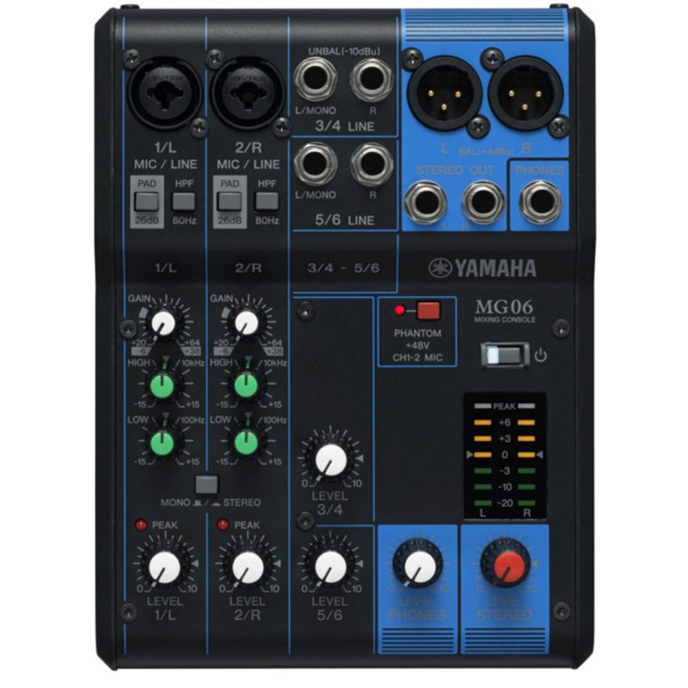Yamaha MG06 6Ch Mixer – DJ Supplies Sound and Lighting Ltd