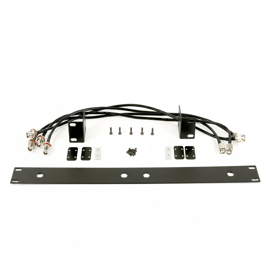 QWM RK 1960 D - 1U, 19" rack mount kit for 2x 1960 wireless receiver-Q-Audio Wireless Microphones-DJ Supplies Ltd