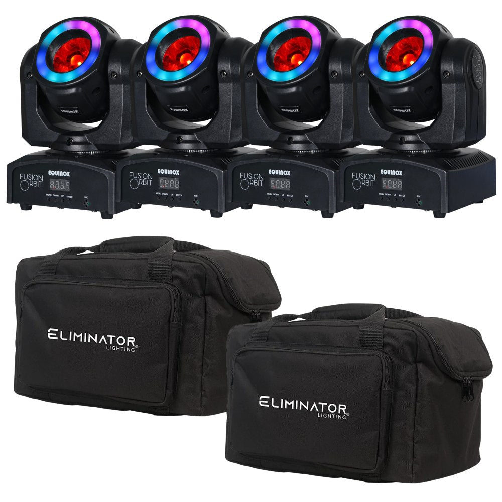 4x Fusion Orbit Moving Head Bundle