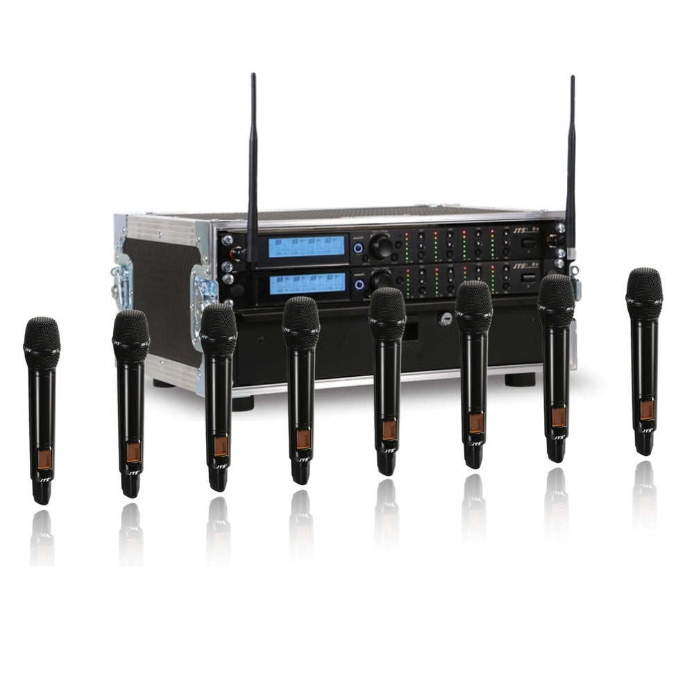 8 Way School Wireless Handheld Bundle JTS R4 System-DJ Supplies Ltd
