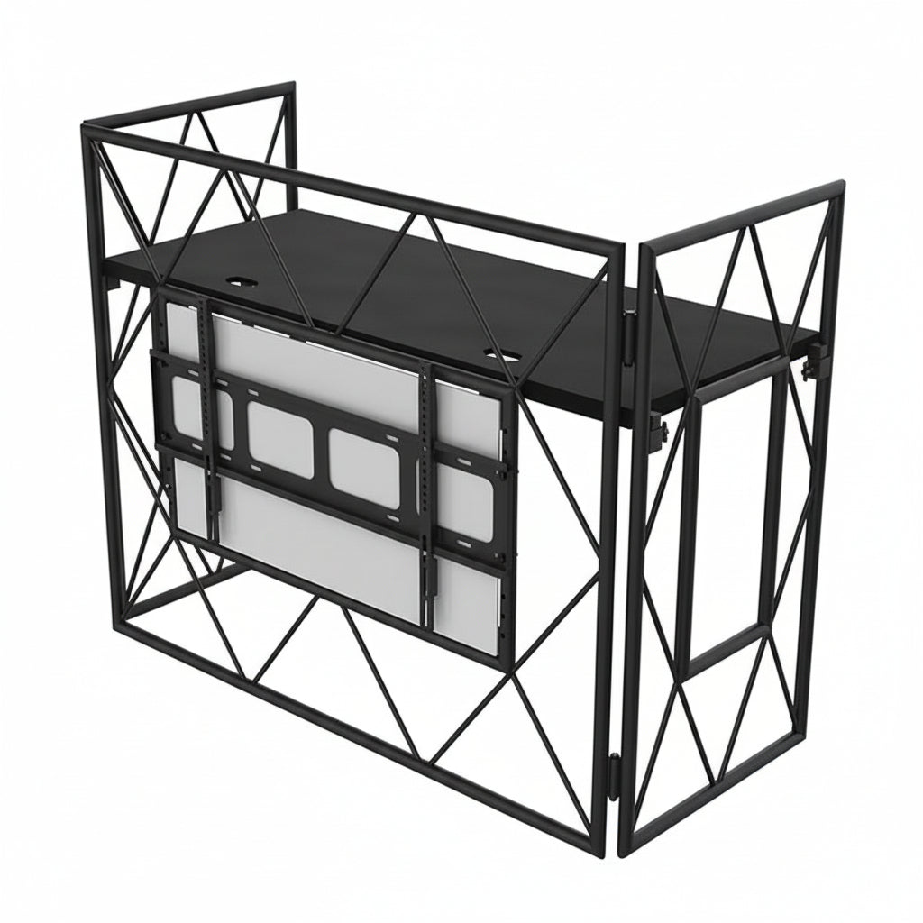 Ultimax Truss Booth Stand With Vesta TV Mount-Ultimax-DJ Supplies Ltd
