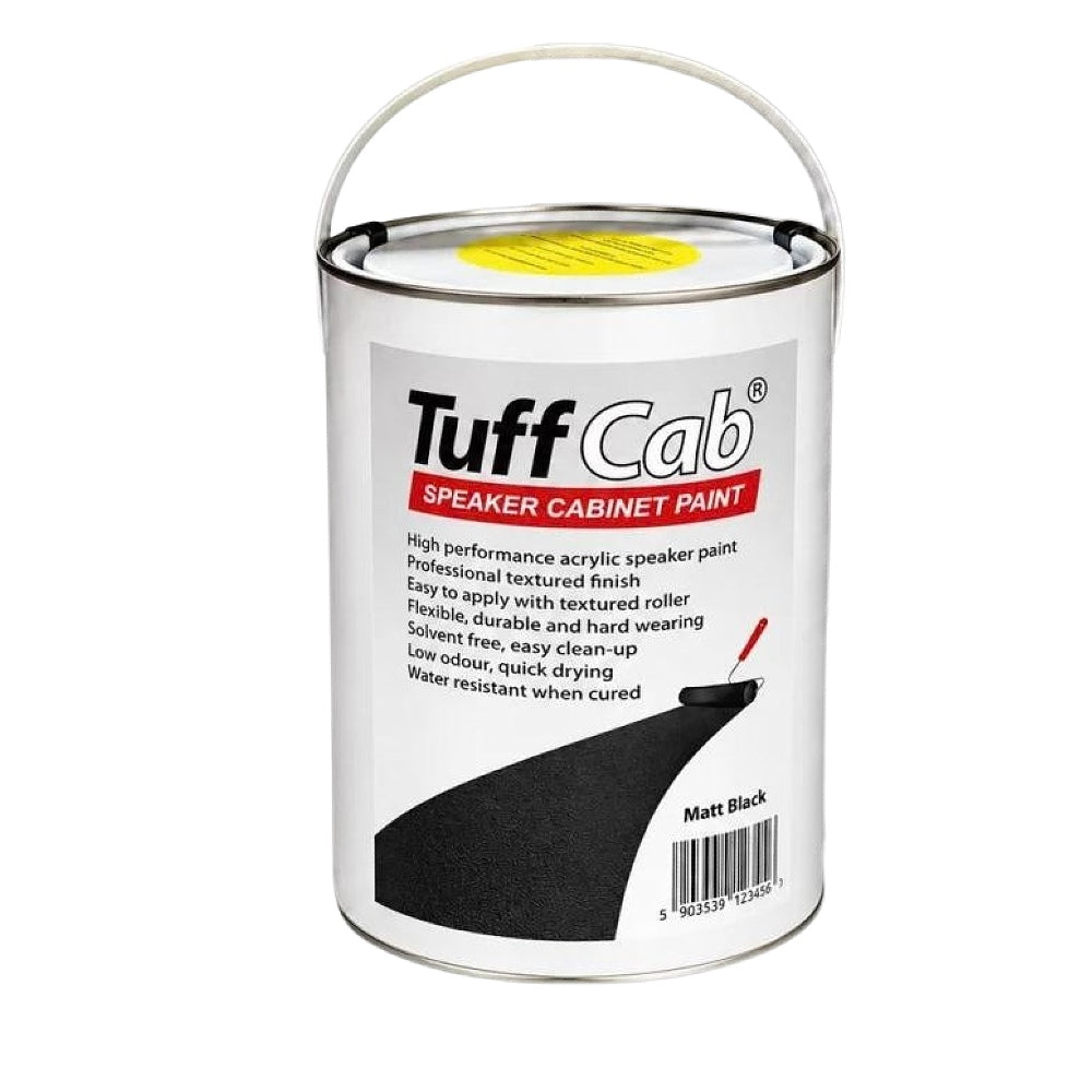Black Tuff Cab Speaker Paint - Matt 5Kg-DJ Supplies Ltd