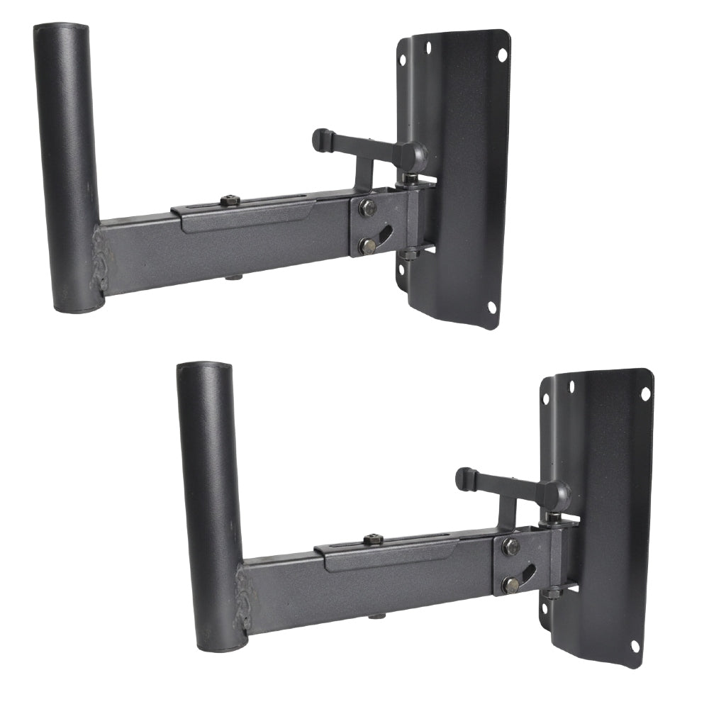 Black Wall Mounting Heavy Duty Speaker Brackets | PAIR-StageCore-DJ Supplies Ltd