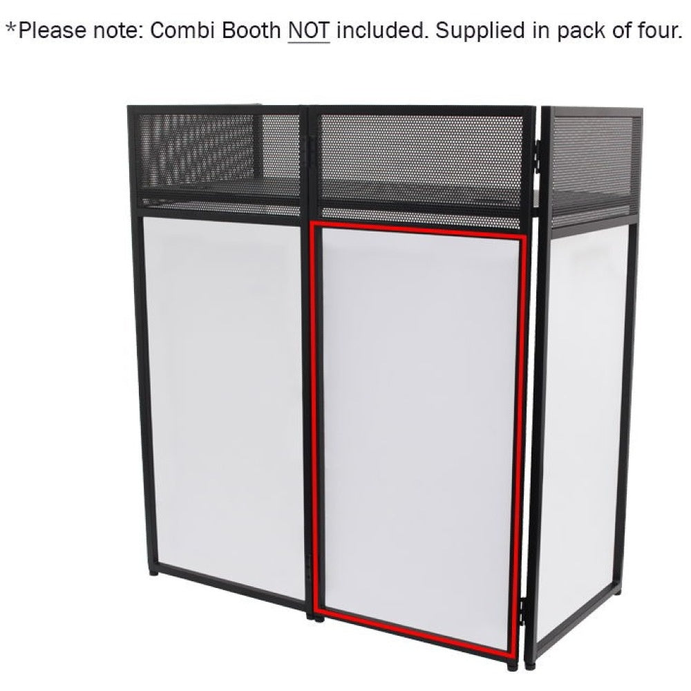 Combi Booth Replacement White Scrim Pack of 4-DJ Stands-DJ Supplies Ltd