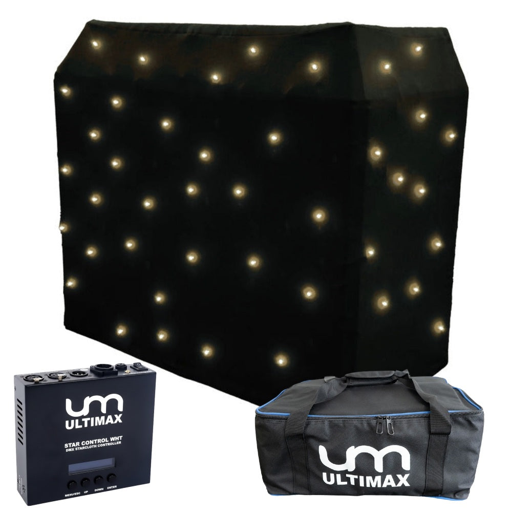 DJ Booth Warm White LED Starcloth-Ultimax-DJ Supplies Ltd