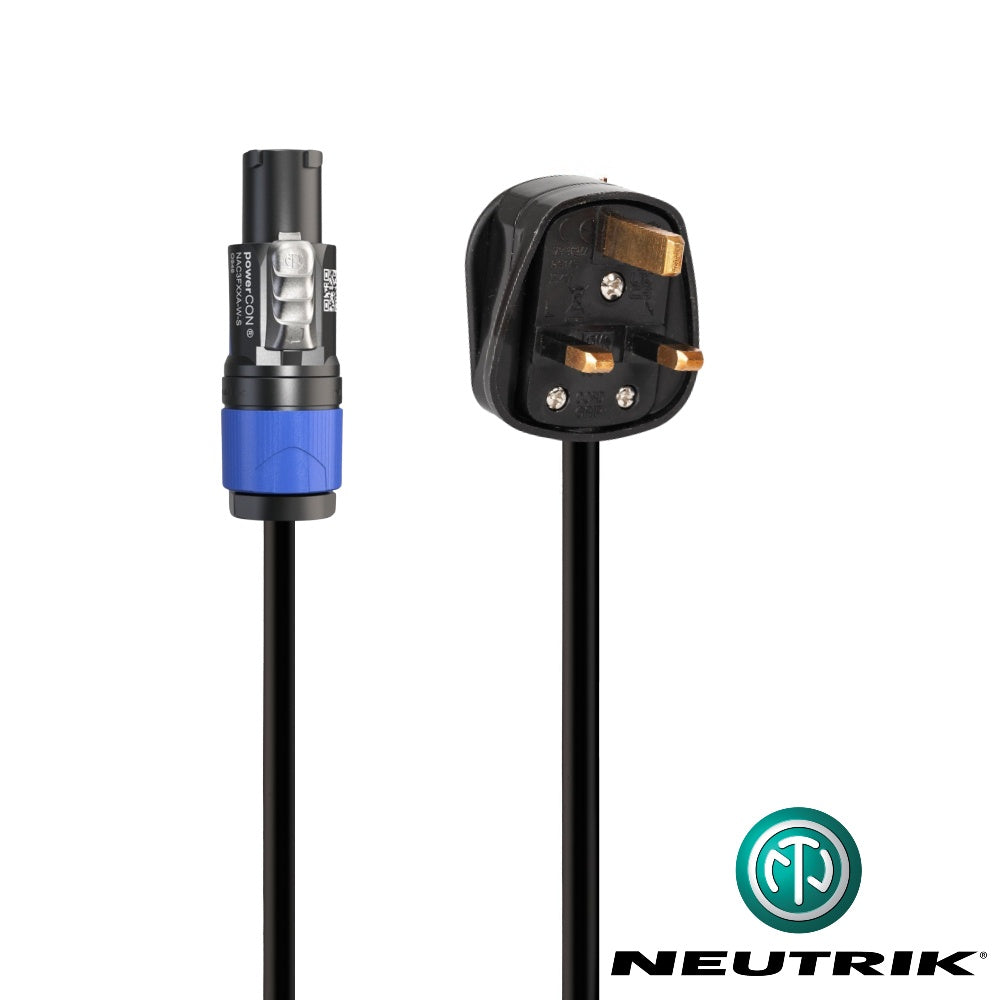 Neutrik PowerCON Mains Lead to 13A Plug-Power Leads-DJ Supplies Ltd