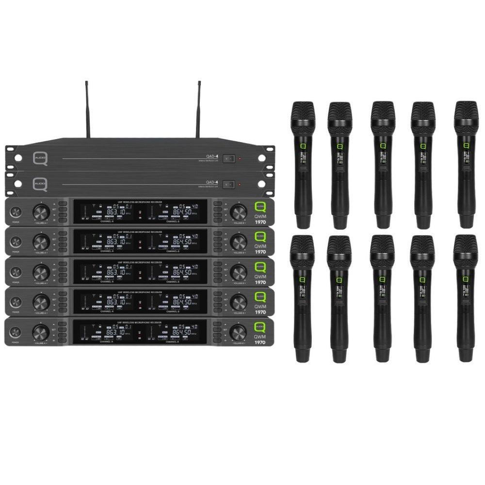 QWM1970 School Presentation Wireless Handheld System-Wireless Microphones-DJ Supplies Ltd