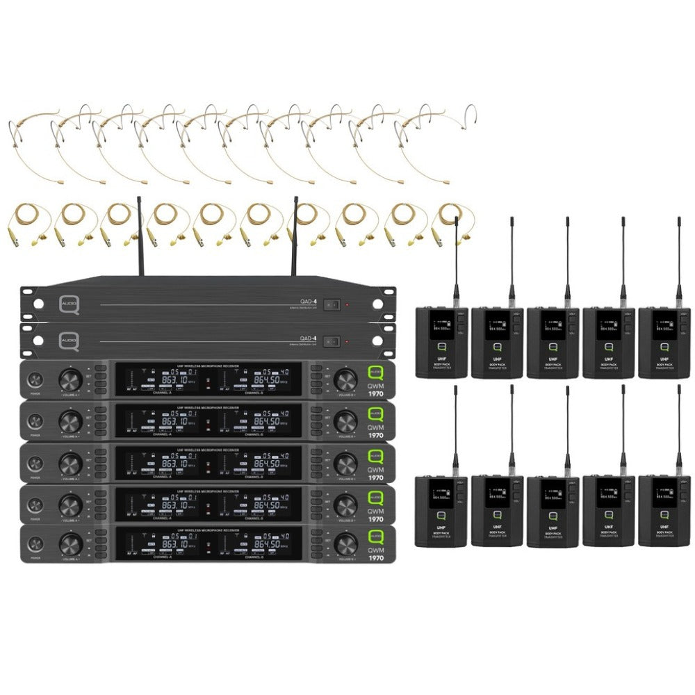 QWM1970 School Presentation Wireless Bodypack System-Wireless Microphones-DJ Supplies Ltd