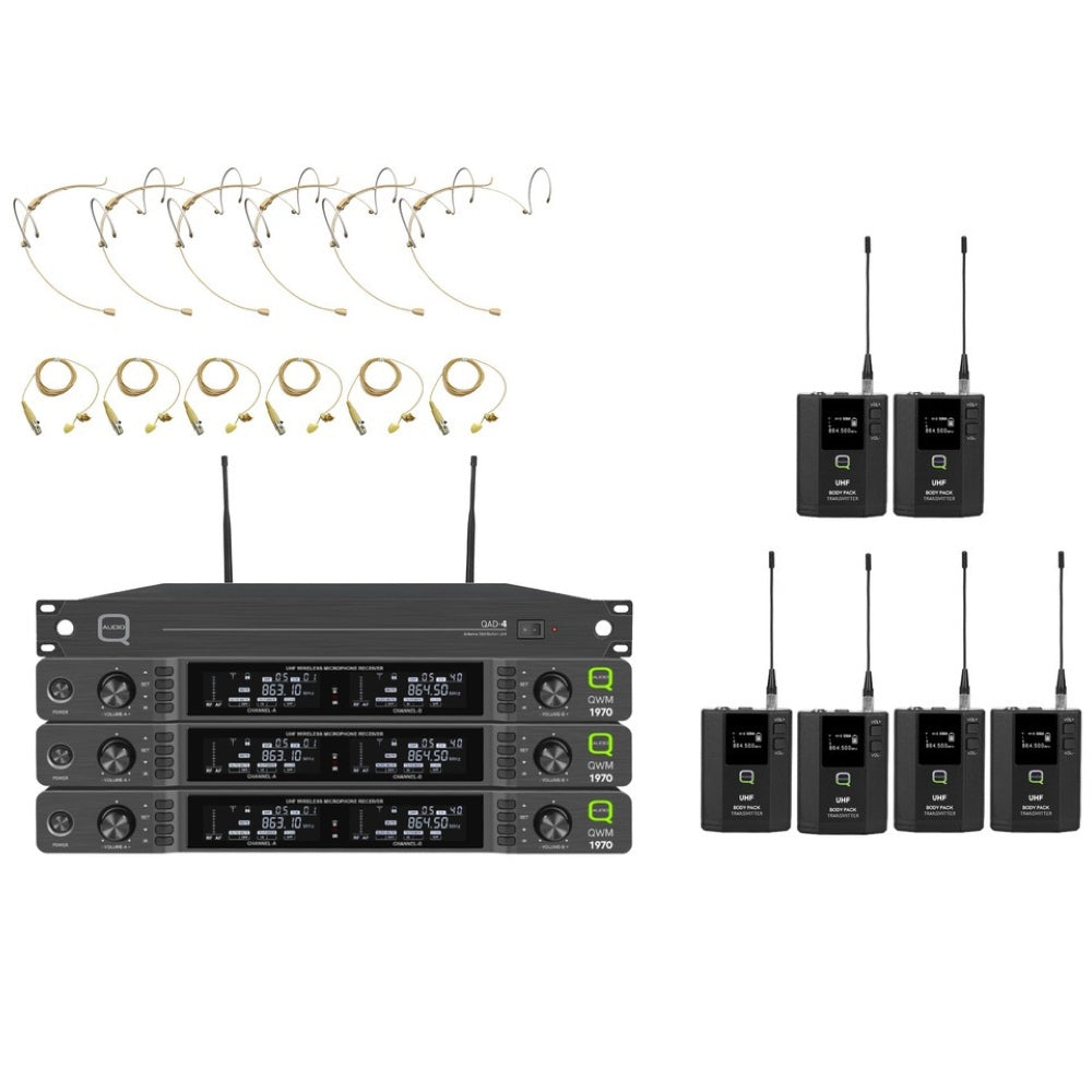 QWM1970 School Presentation Wireless Bodypack System-Wireless Microphones-DJ Supplies Ltd