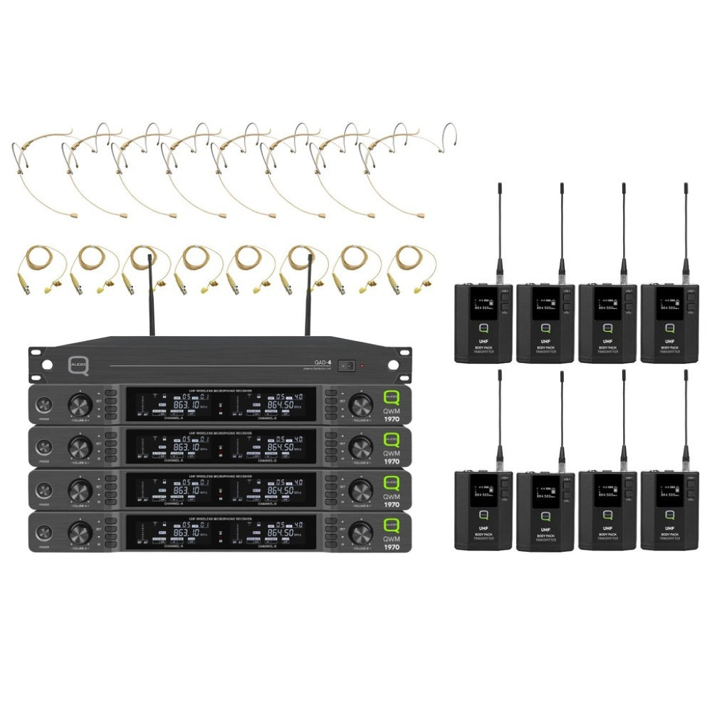 QWM1970 School Presentation Wireless Bodypack System-Wireless Microphones-DJ Supplies Ltd