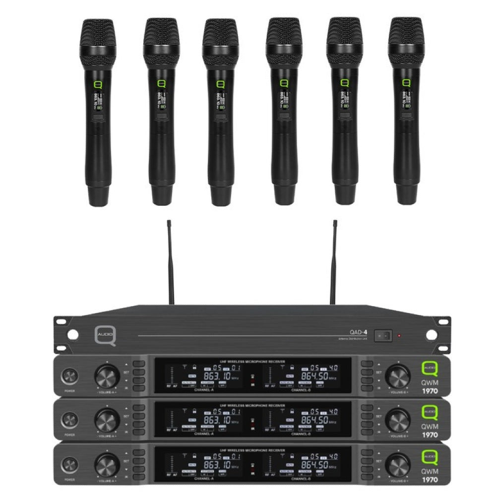 QWM1970 School Presentation Wireless Handheld System-Wireless Microphones-DJ Supplies Ltd