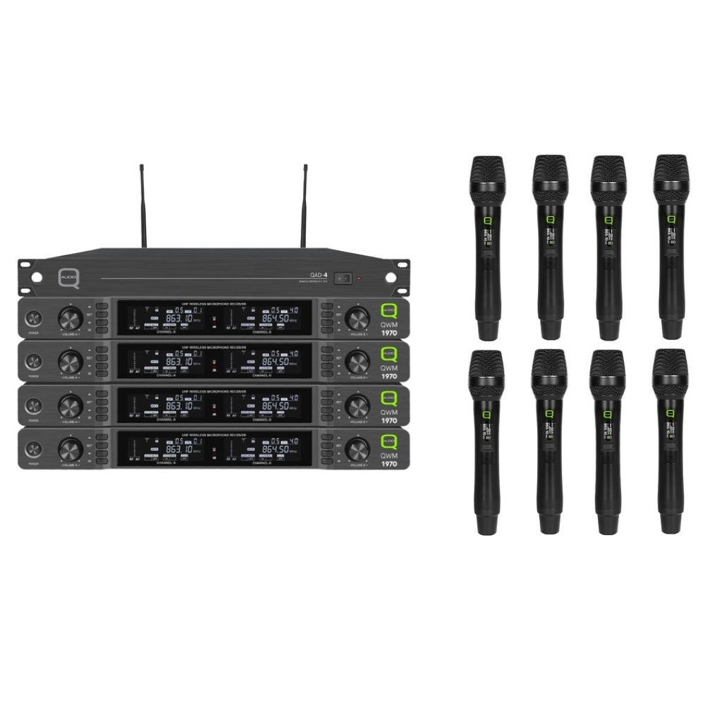 QWM1970 School Presentation Wireless Handheld System-Wireless Microphones-DJ Supplies Ltd