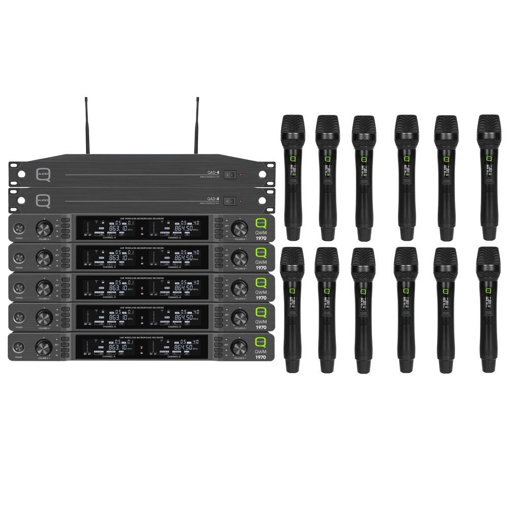 QWM1970 School Presentation Wireless Handheld System-Wireless Microphones-DJ Supplies Ltd