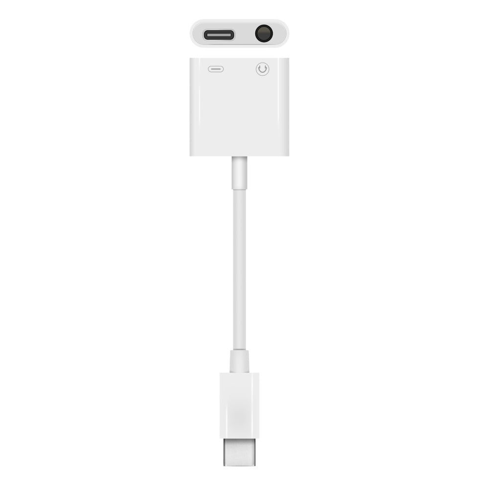 USB C 3.5mm Audio Adaptor with Charging Port-Signal Leads-DJ Supplies Ltd