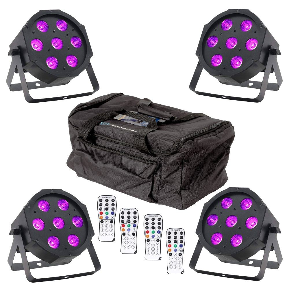 MaxiPar Quad Led Uplighter Bundle-Lighting-DJ Supplies Ltd
