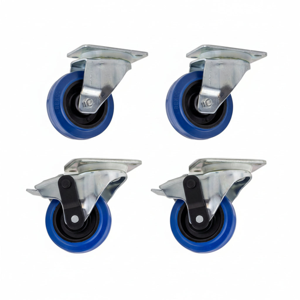Wheel Kit KBW-1004S Set of 4 Castors-StageCore-DJ Supplies Ltd