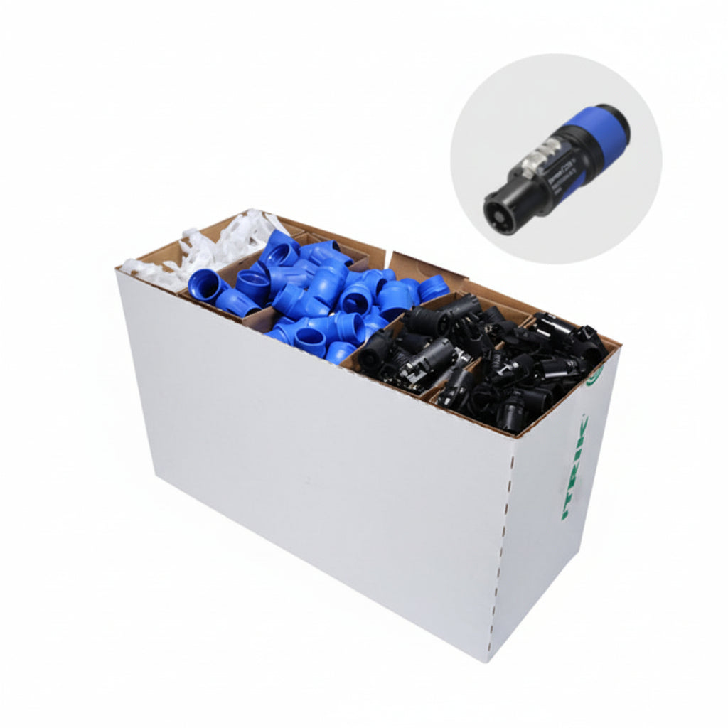 Box 100 NAC3FXX-W-S-D Neutrik Powercon Plugs-Neutrik-DJ Supplies Ltd