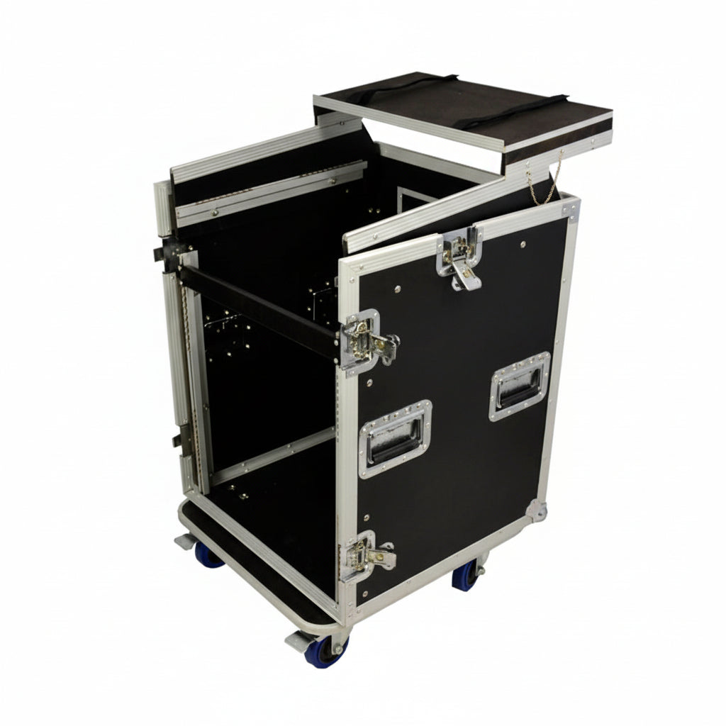 10U Top 12U Under Rack Case With Laptop Shelf-COBRA-DJ Supplies Ltd