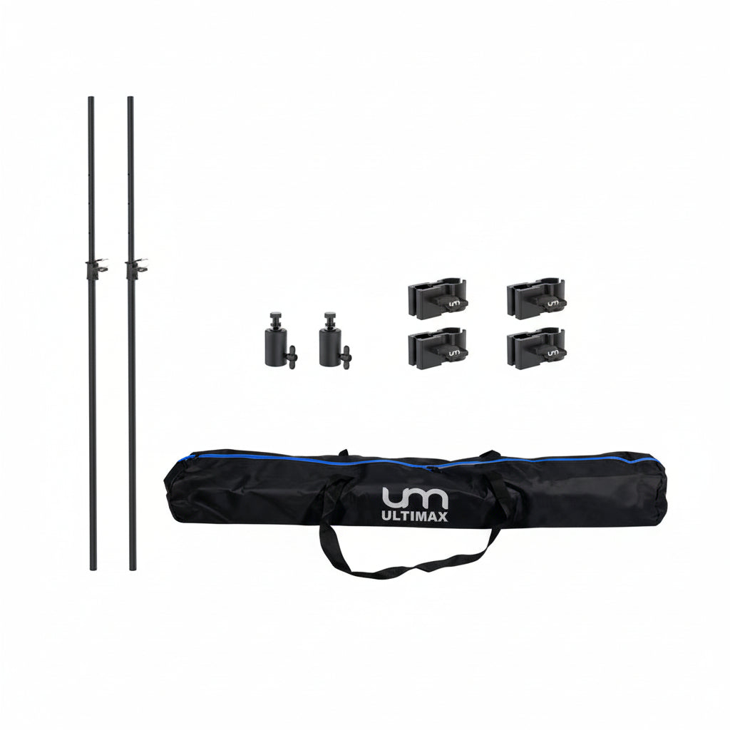 DJ Booth Upright Lighting Pole Kit | DJBoothLP MKII-Ultimax-DJ Supplies Ltd