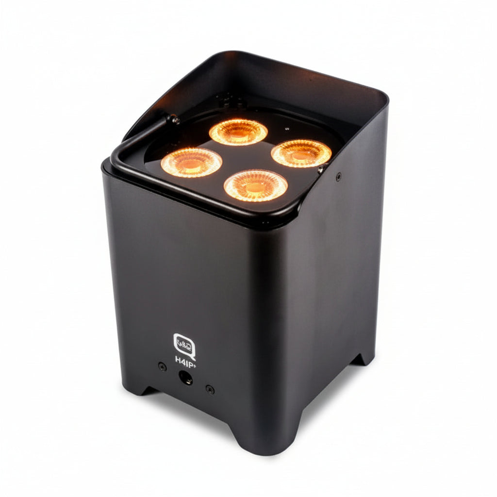 Weatherproof Battery Uplighter Flux H4IP+ (RGBAUV) HEX-Q-LED Lighting-DJ Supplies Ltd