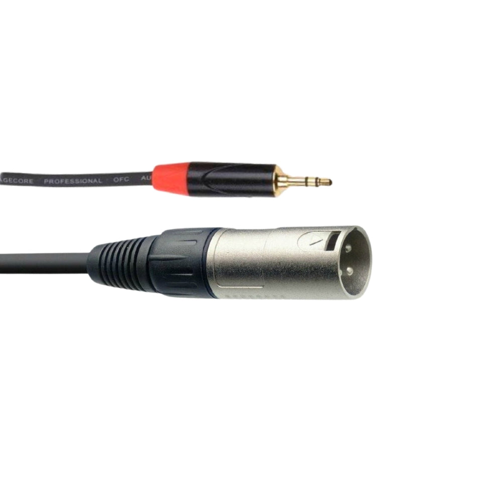 Stagecore 3.5mm Stereo Jack to Male XLR 1.5m-Signal Leads-DJ Supplies Ltd