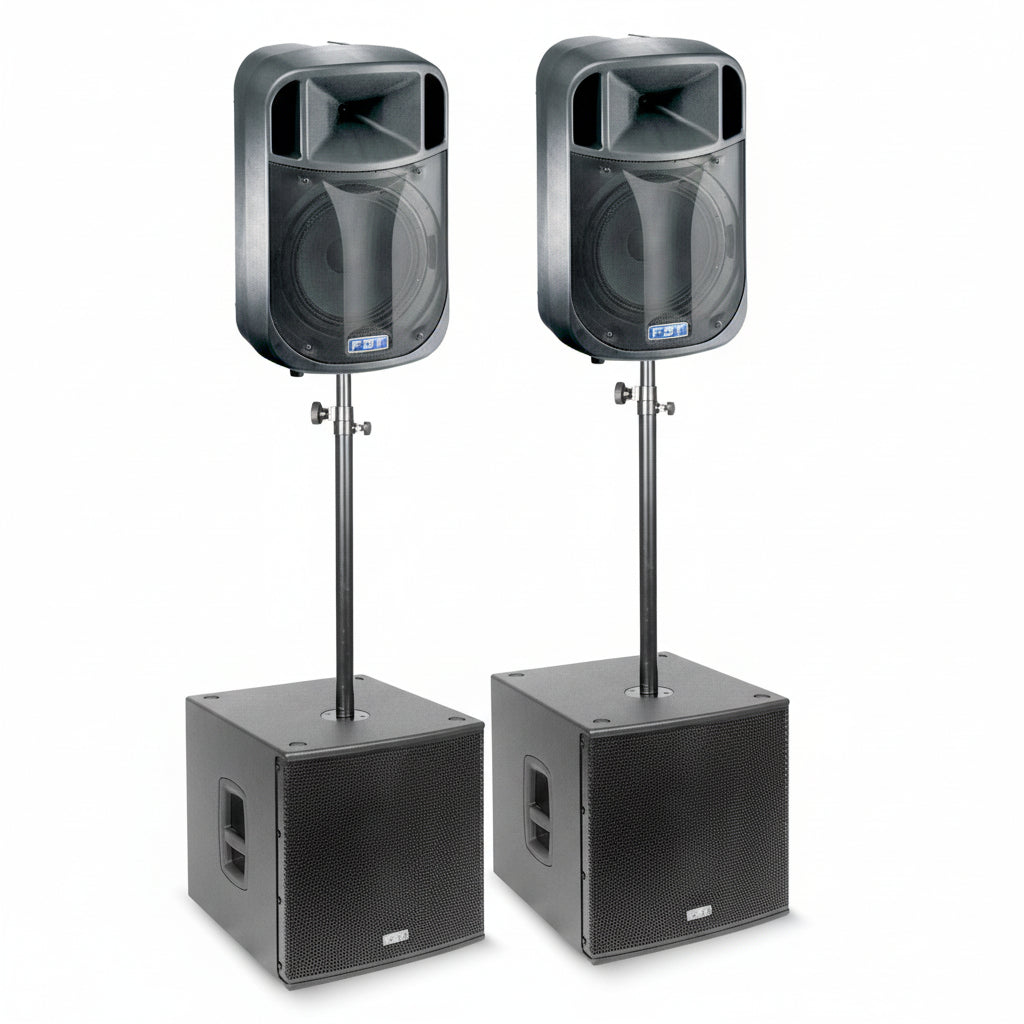 FBT J2000 PA System J12A + Subline 115SA-FBT Portable Sound-DJ Supplies Ltd