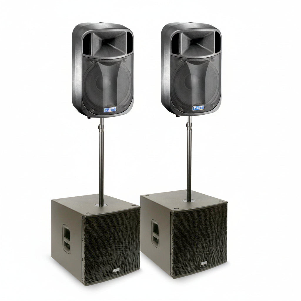 FBT J4000 PA System J12A + Subline 118SA-FBT Portable Sound-DJ Supplies Ltd