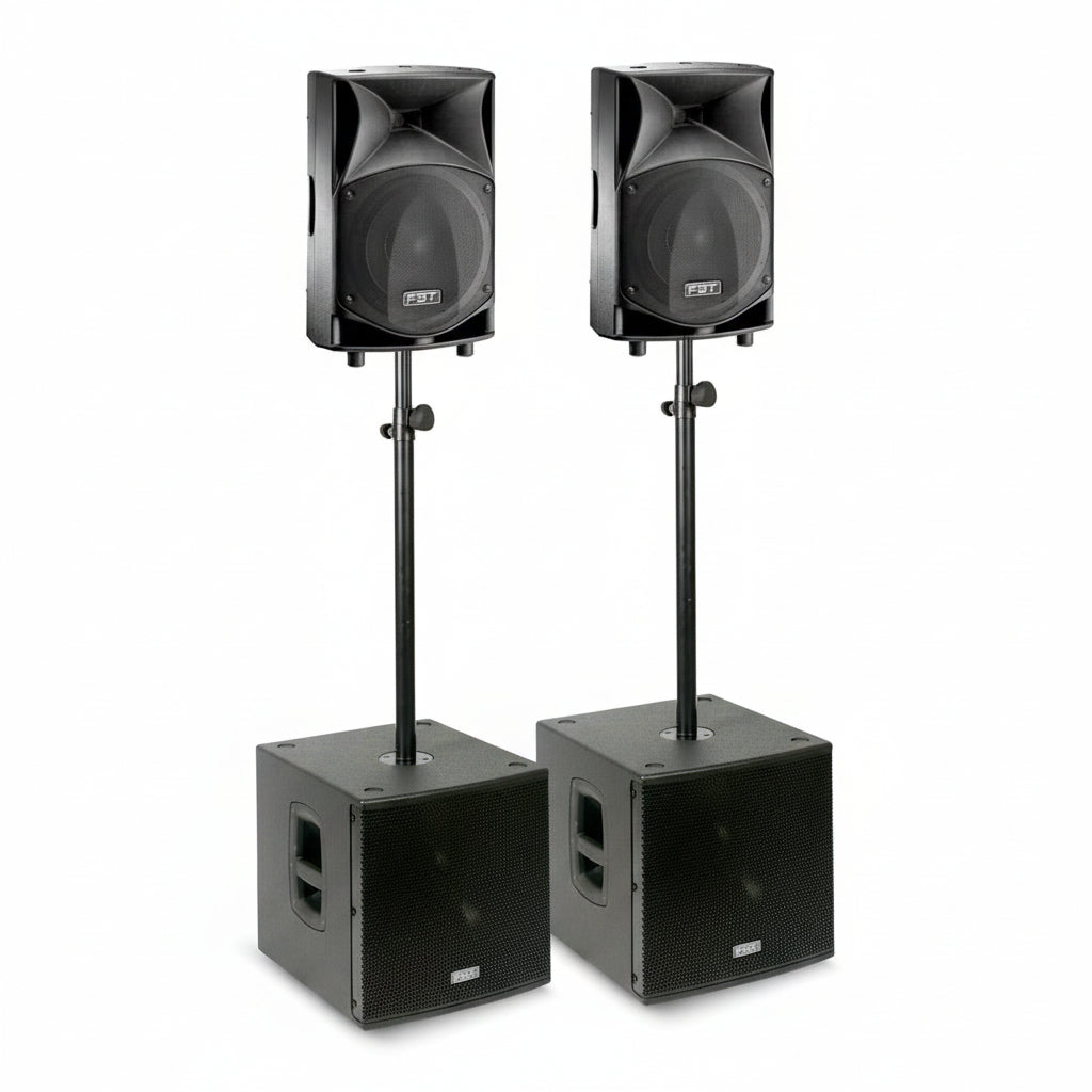 FBT JM1000 PA System JMaxX 110A + Subline 112SA-FBT Portable Sound-DJ Supplies Ltd