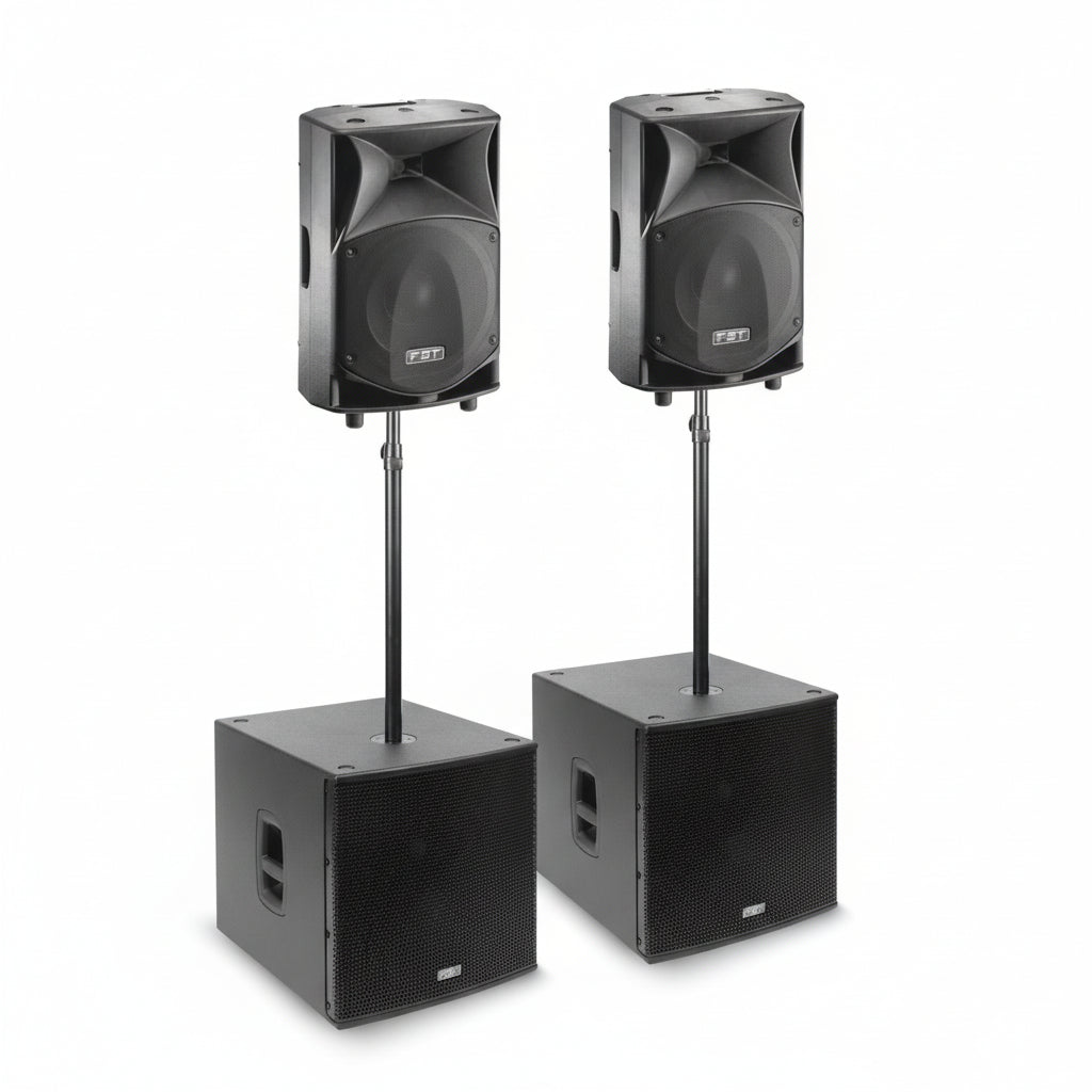FBT JM3000 PA System JMaxX 112A + Subline 118SA-FBT Portable Sound-DJ Supplies Ltd