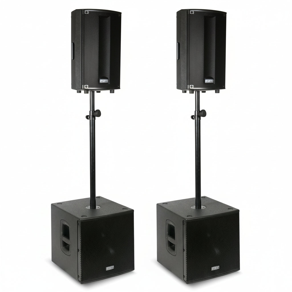 FBT PM1000 PA System PromaxX 110A + Subline 112SA-FBT Portable Sound-DJ Supplies Ltd