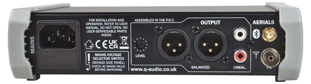 Qmedia QMEDIA BT Media Player with Bluetooth, Tuner, Built-in Jingle Player ...
