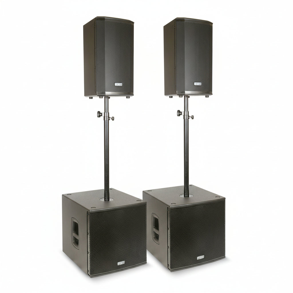 FBT VN3000 PA System VENTIS 110A + SUBLINE 115SA-FBT Portable Sound-DJ Supplies Ltd