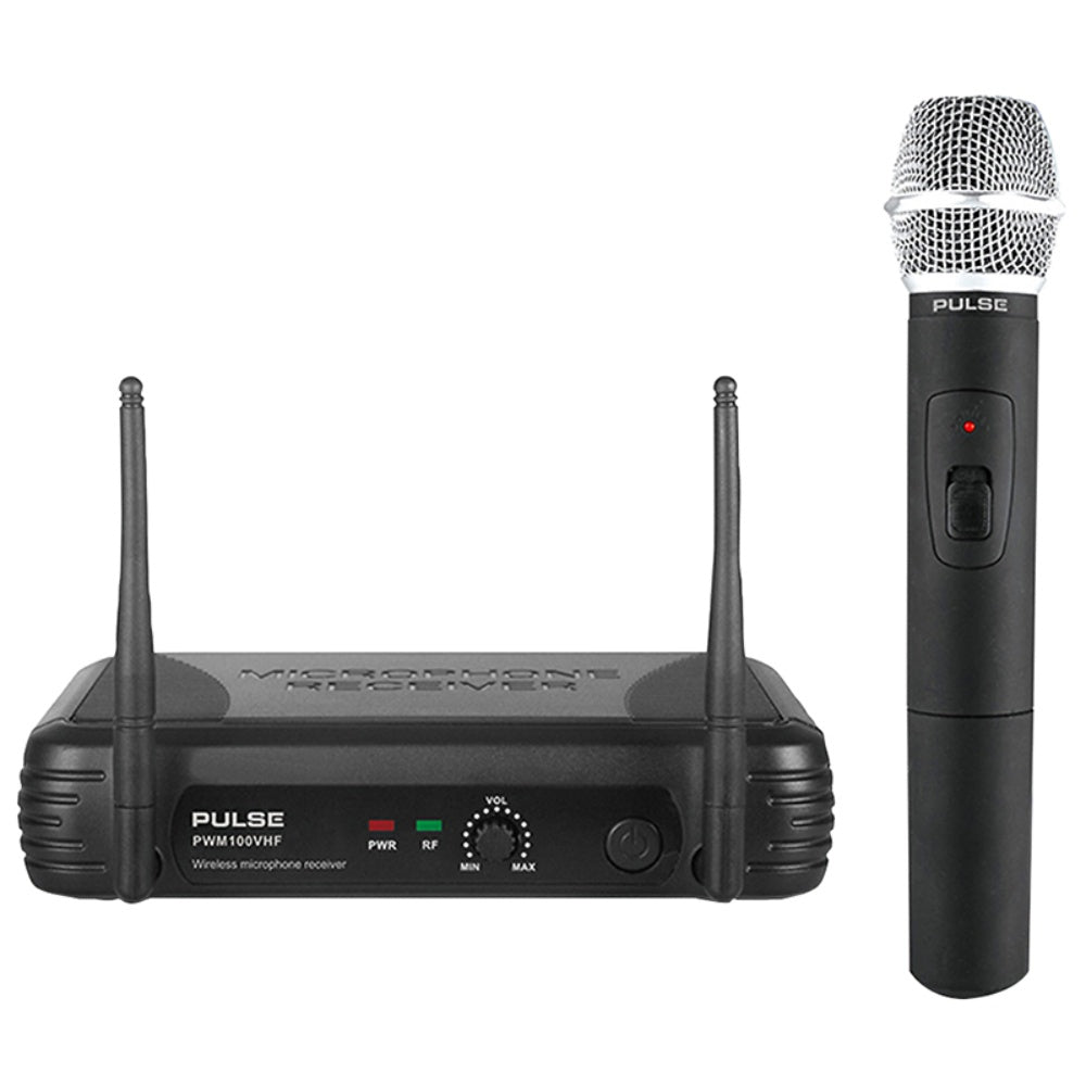 Pulse VHF Wireless Handheld Microphone-Wireless Microphones-DJ Supplies Ltd