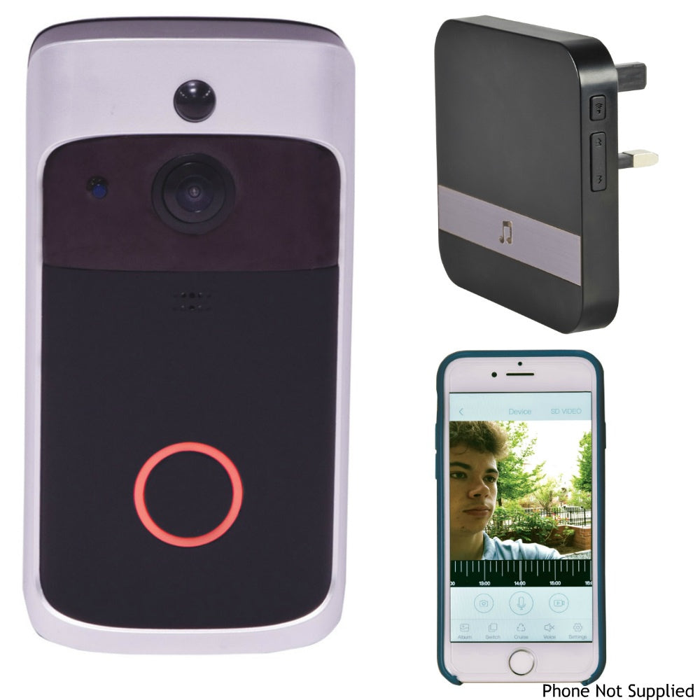 Smart WiFi HD Video Doorbell With WiFi Door Chime-Accessories-DJ Supplies Ltd