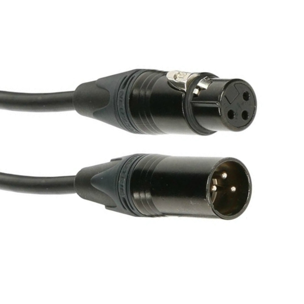 Neutrik XLR to XLR Balanced Lead Black-Cable-DJ Supplies Ltd