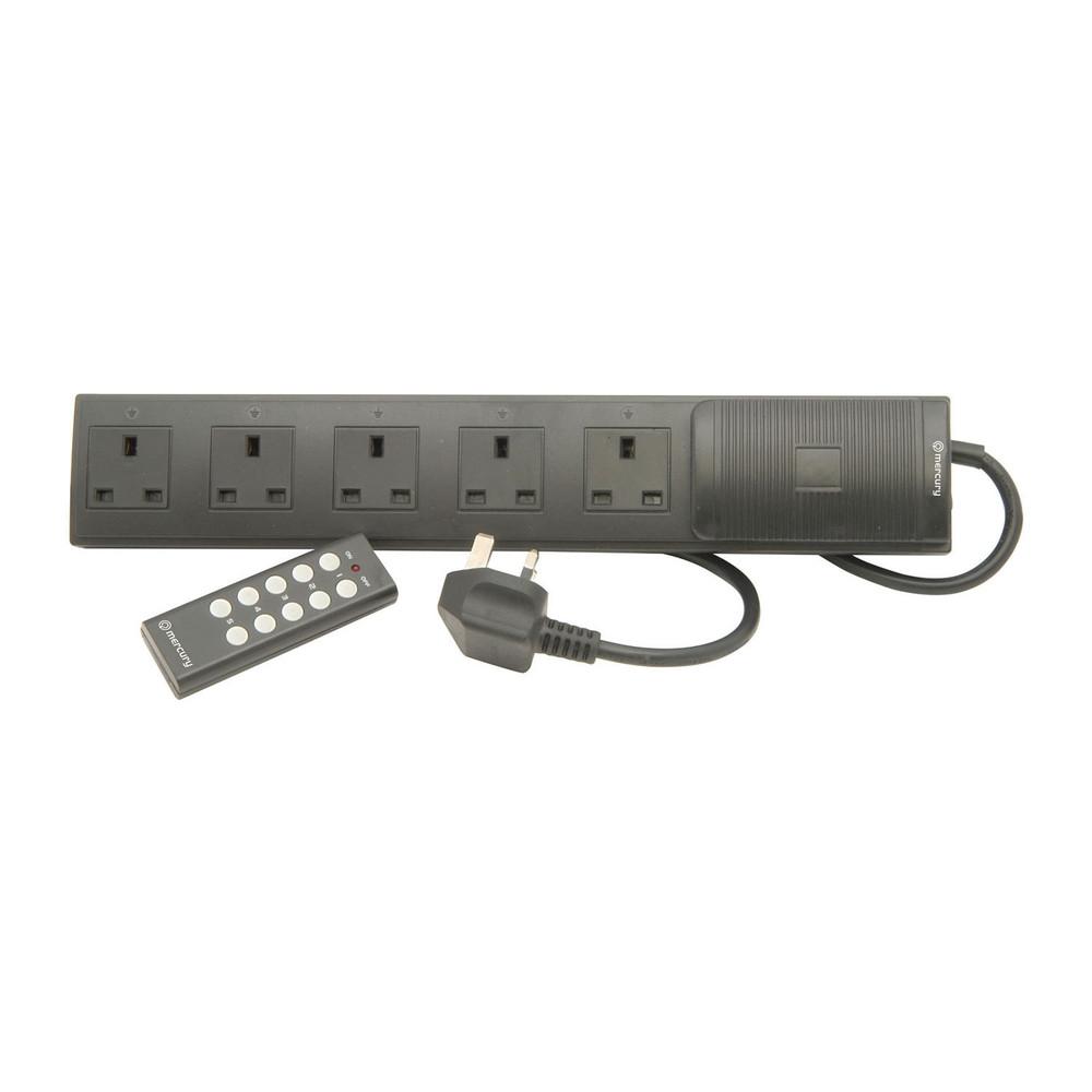 5 Way Extension Lead With Remote-Power Leads-DJ Supplies Ltd