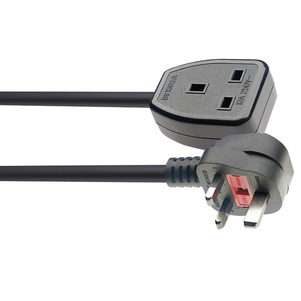 Stagg Rubber 1 Way Extension Lead-Power Leads-DJ Supplies Ltd