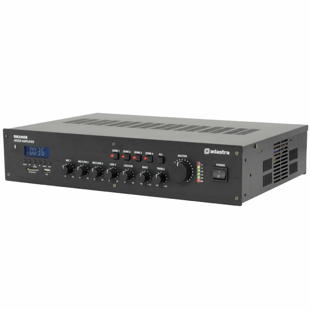 Adastra RM240S 240w 5 Channel Installation Amplifier-Amplifiers-DJ Supplies Ltd