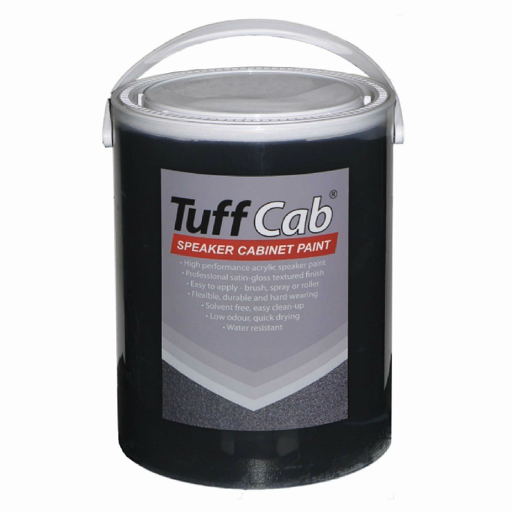 Black Tuff Cab Speaker Paint - Standard Gloss 5Kg-Speaker Accessories-DJ Supplies Ltd