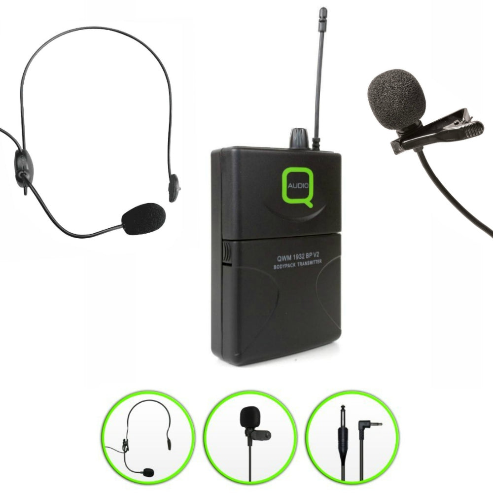 Q Audio QWM1932 v2 Replacement Bodypack Kit-Wireless Microphones-DJ Supplies Ltd
