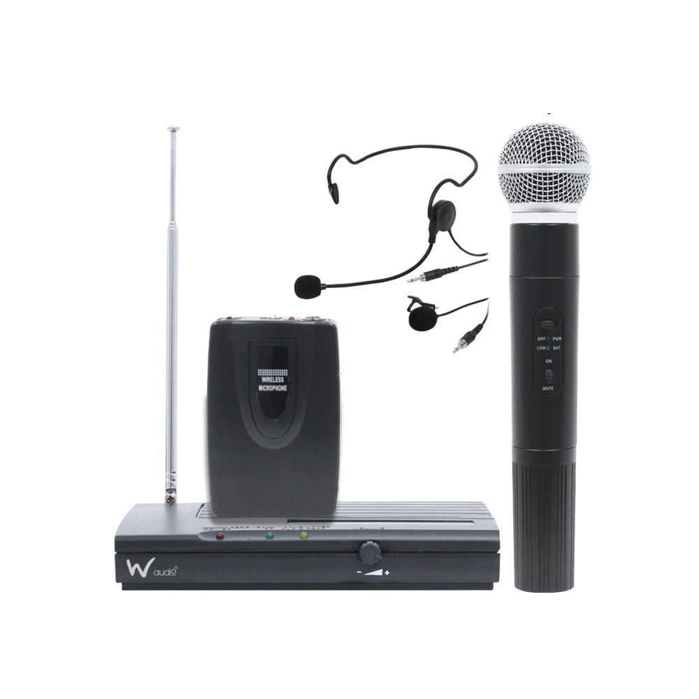 W Audio RM05 Wireless Microphone Kit-Wireless Microphones-DJ Supplies Ltd