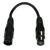 DMX Adaptor Lead 5 Pin Male To 3 Pin Female-Signal Leads-DJ Supplies Ltd
