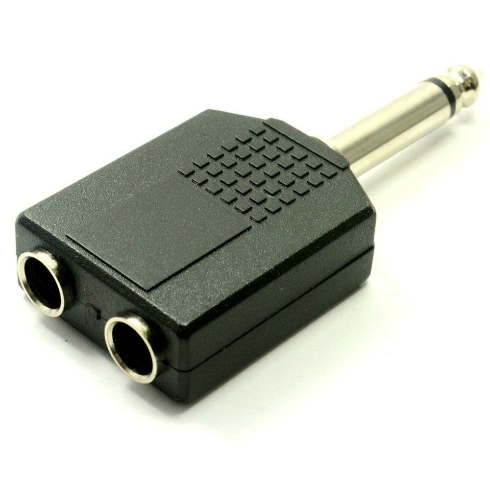 Mono Jack Splitter 6.35mm 2 into 1-Connectors-DJ Supplies Ltd
