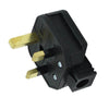 Black Perma Plug 13A Mains Plug Top-Connectors-DJ Supplies Ltd