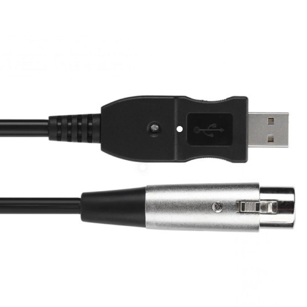 XLR to USB Audio Converter Lead-Signal Leads-DJ Supplies Ltd