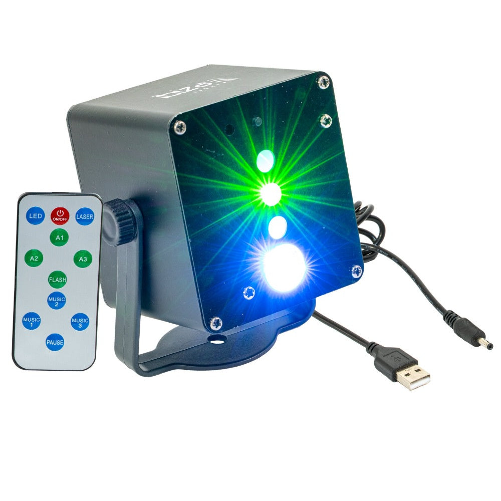 Mini RGB Laser with 3w RGB LED-Lighting-DJ Supplies Ltd