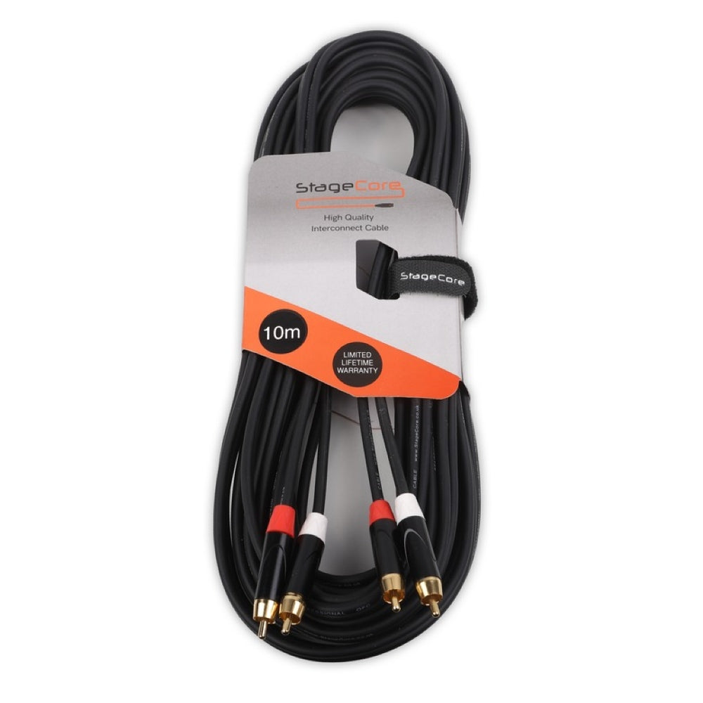 2x RCA to 2x RCA Phono Lead-Signal Leads-DJ Supplies Ltd