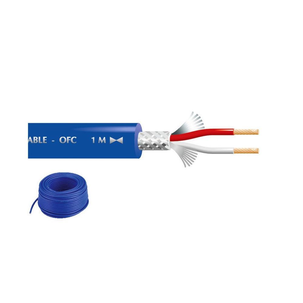 Microphone Cable Blue 50m-Cable-DJ Supplies Ltd
