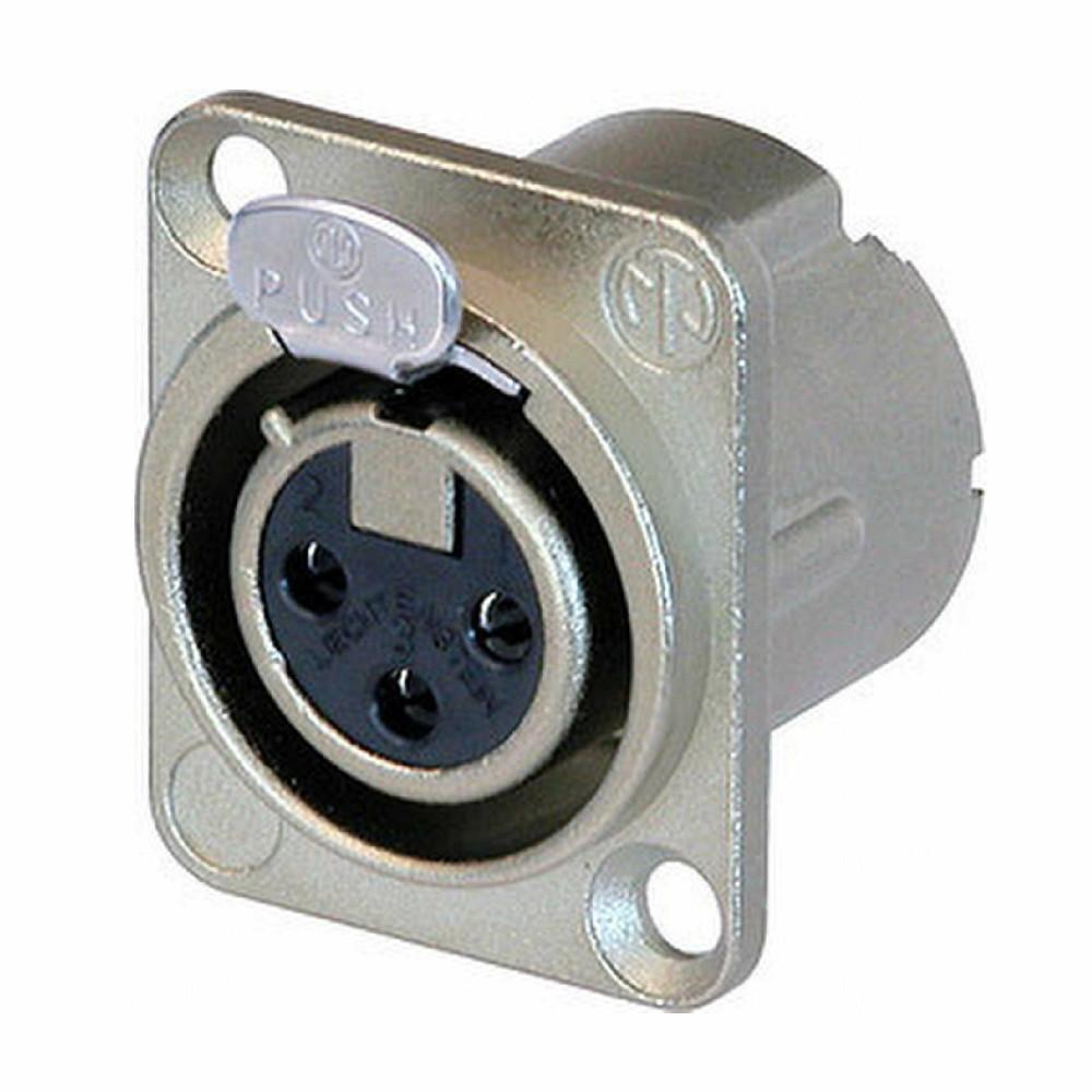 Neutrik XLR Female Chassis Connector-Connectors-DJ Supplies Ltd